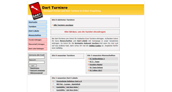 Desktop Screenshot of dart-turniere.com