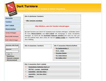 Tablet Screenshot of dart-turniere.com